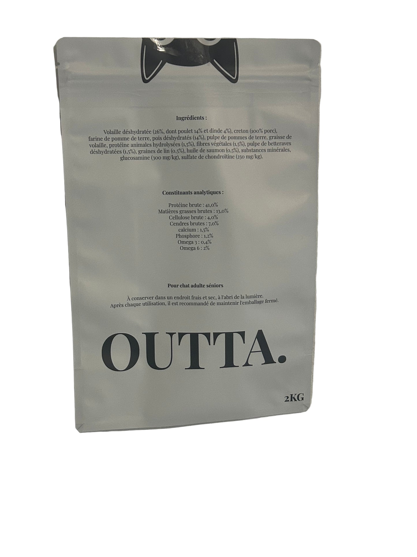 Outta - Croquettes Sans Céréales Poulet & Dinde pour Chat (2 kg)