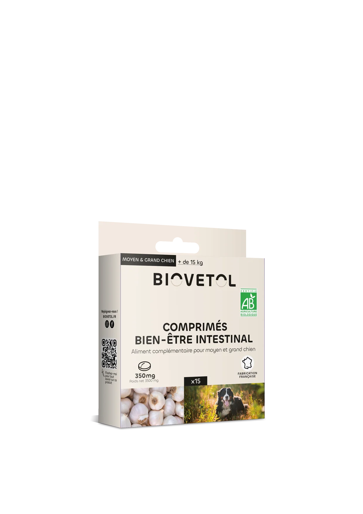 Biovetol - Comprimés Bio Bien-être Intestinal pour Grand Chien