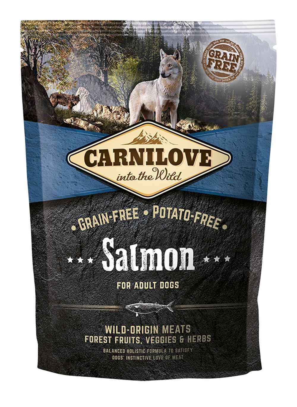Carnilove - Croquettes Sans Céréales Saumon pour Chien (1.5 kg)