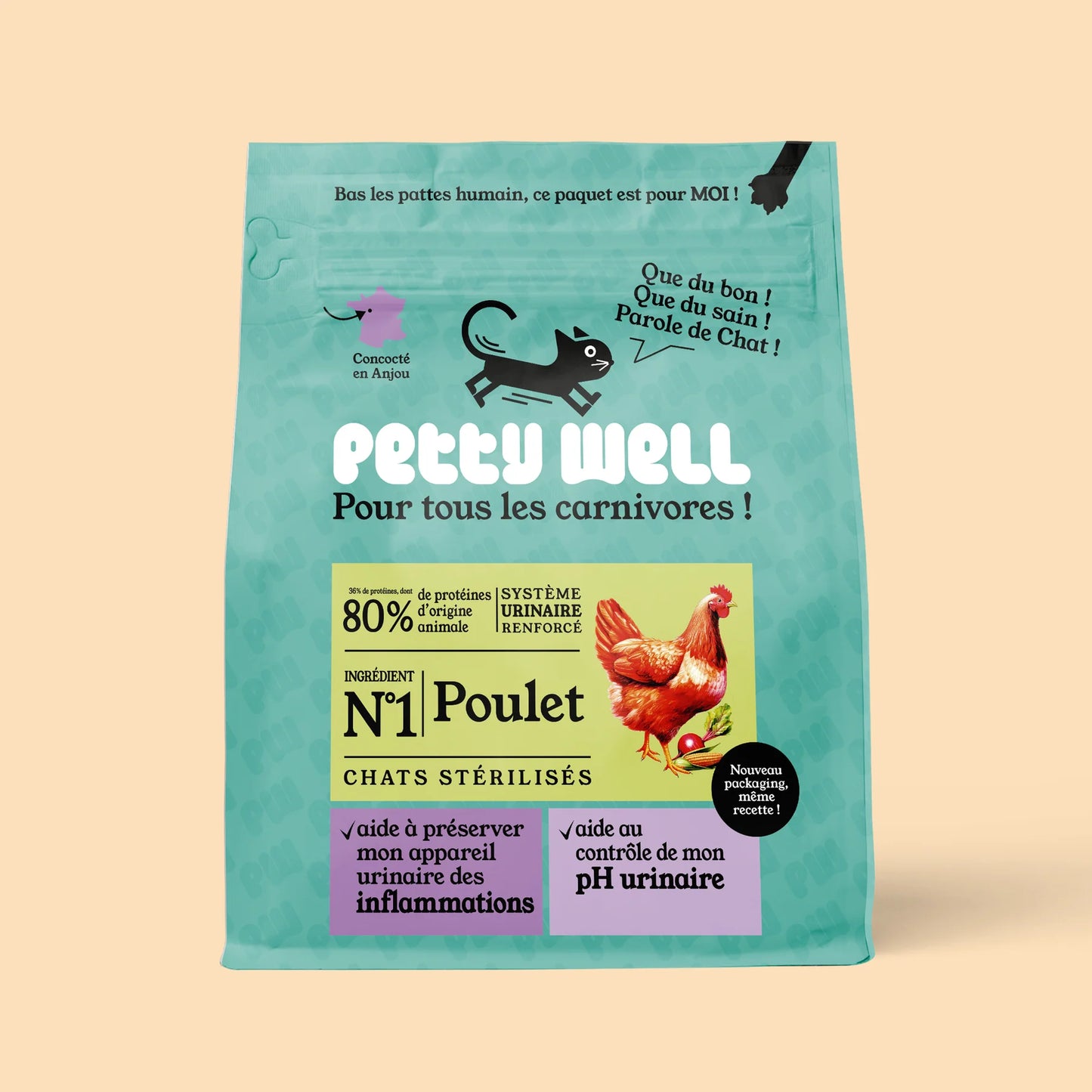 PETTY WELL-Croquettes Urinary pour chat - système urinaire renforcé