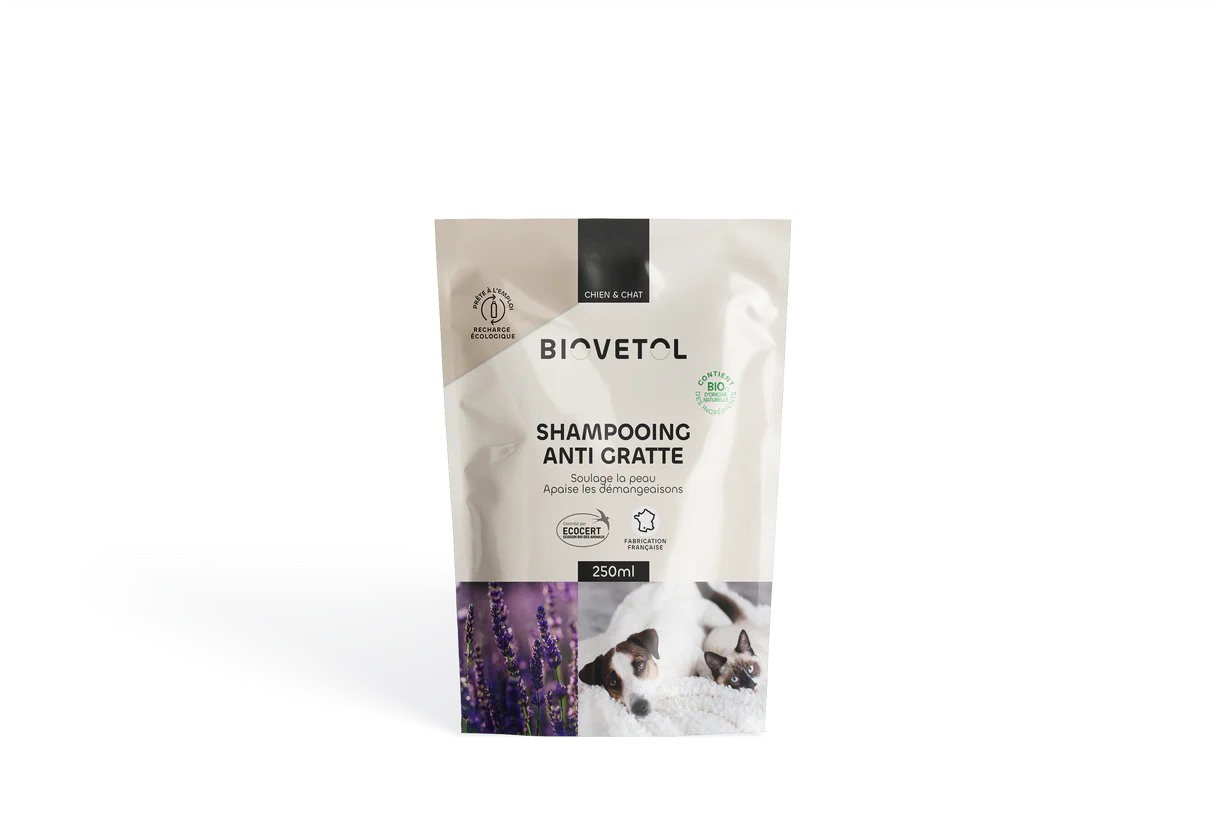 Biovetol - Shampoing Anti-Démangeaisons Bio (recharge écologique)
