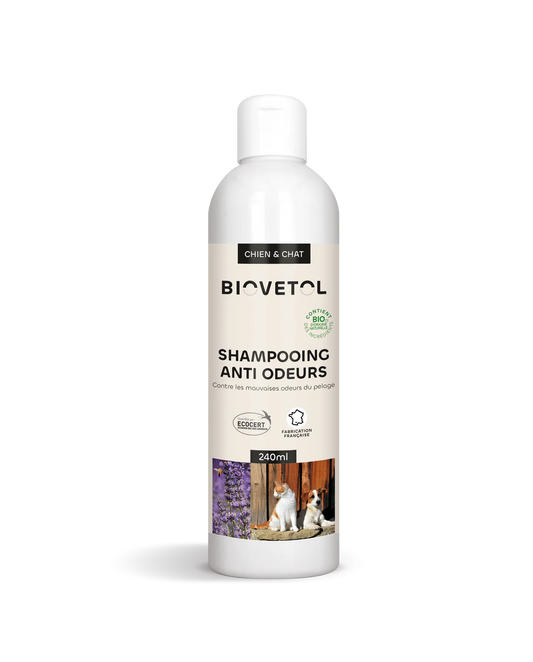Biovetol - Shampoing Anti-Odeurs Bio pour chien et chat