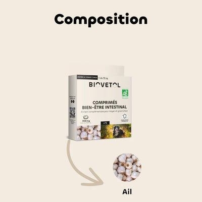 Biovetol - Comprimés Bio Bien-être Intestinal pour Chien