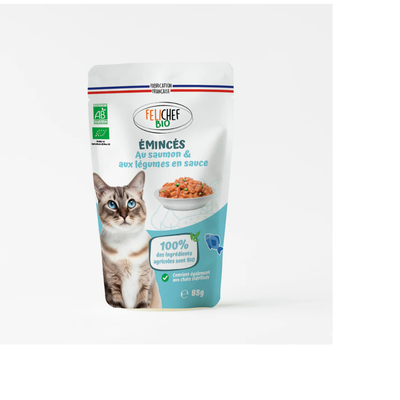 Lot (x4)- émincer bio Felichef pour chat