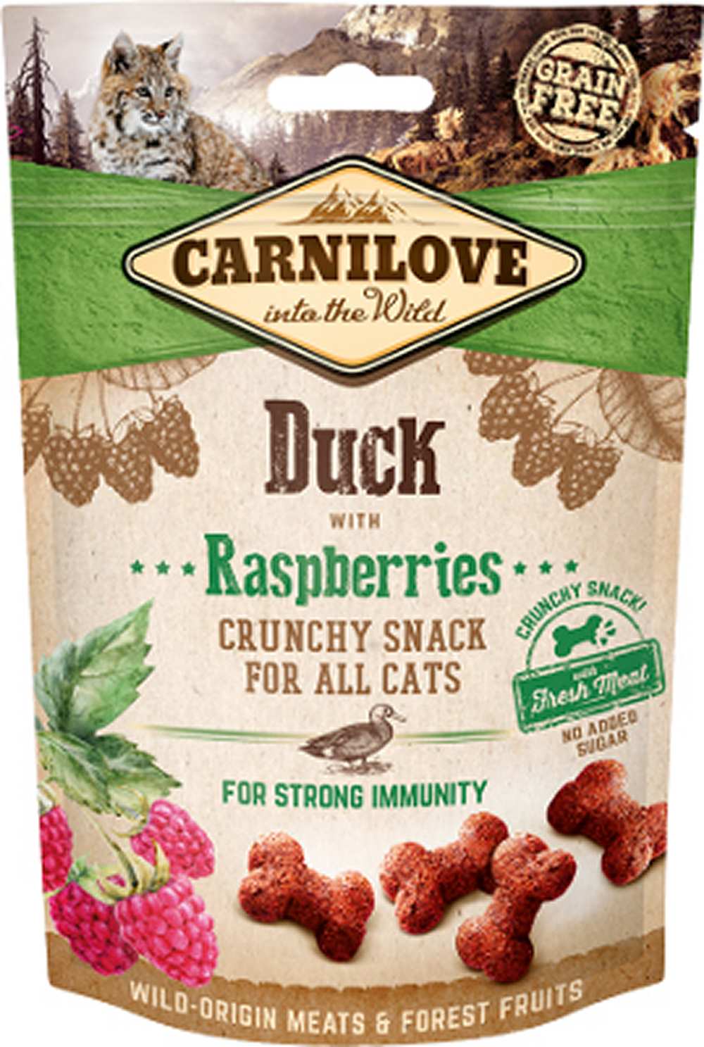 Carnilove - Crunchy Duck & Raspberry Cat Treats