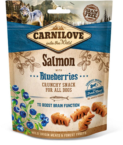 Carnilove - Friandises Crunchy Saumon & Myrtilles pour Chien