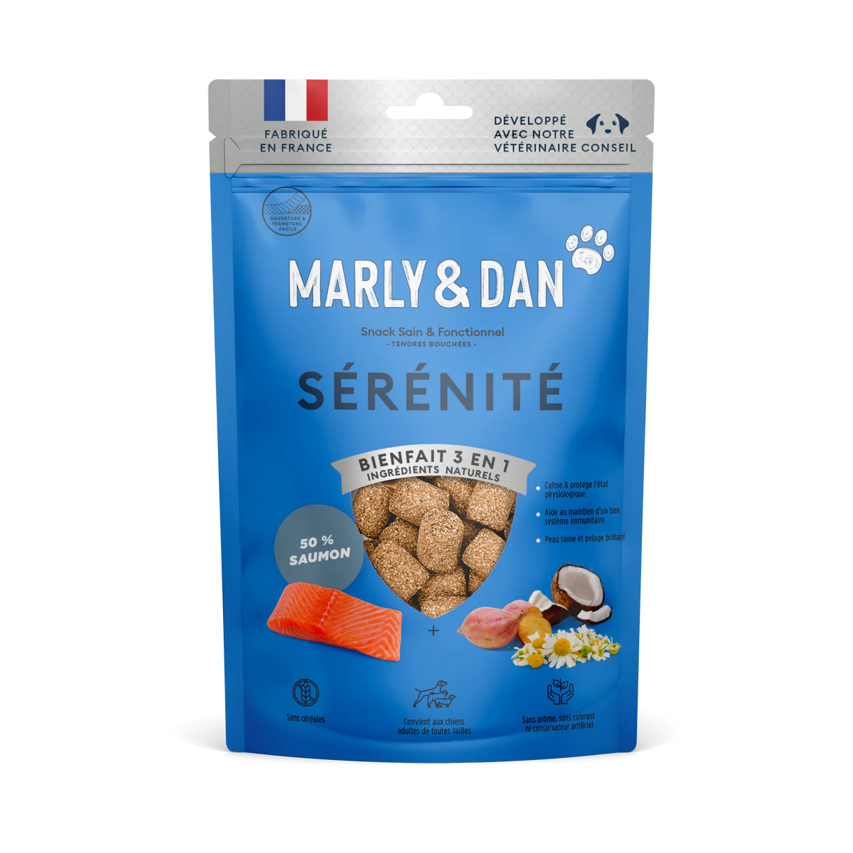 Marly & Dan - Friandises Sans Céréales "Sérénité" pour Chien