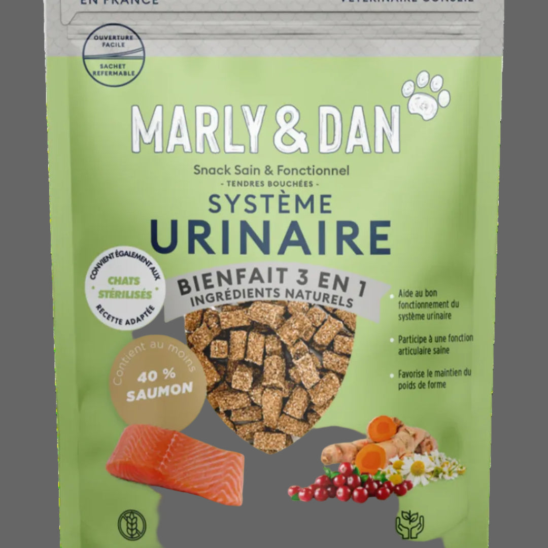 Marly & Dan - Friandises Sans Céréales "Système Urinaire" pour Chat