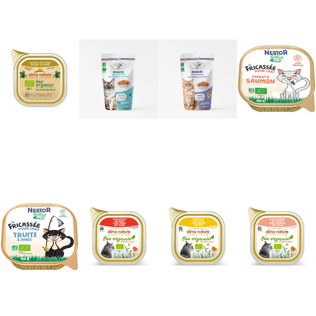 Lot (x8) repas humides pour chat