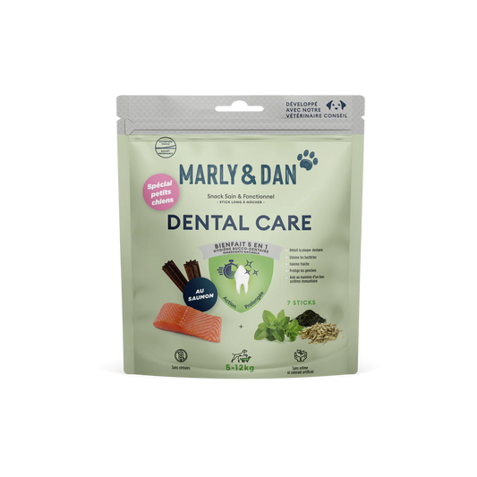 Marly & Dan - Stick Dentaire Sans Céréales au Saumon pour Chien