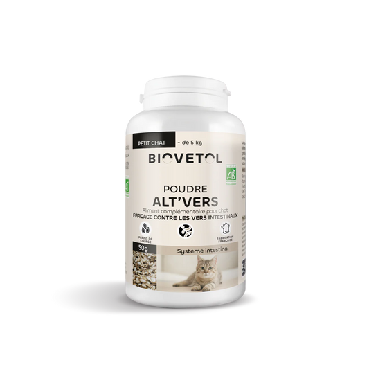 Biovetol - Vermifuge Bio en Poudre pour Chat & Chaton