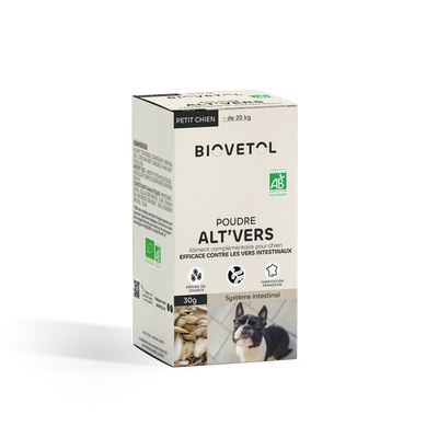 Biovetol - Vermifuge Bio en Poudre pour Petit Chien & Chiot