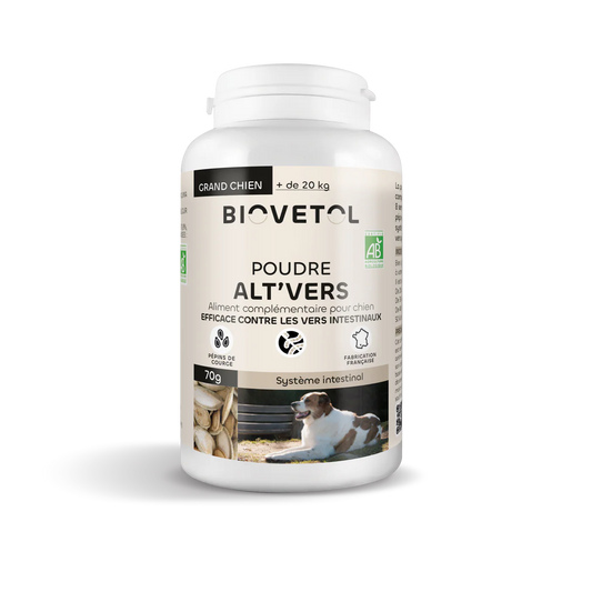Biovetol - Vermifuge Bio en Poudre pour Grand Chien